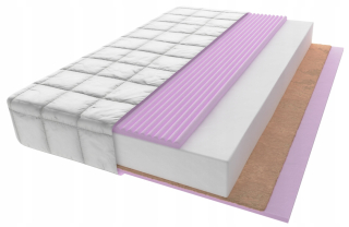Matrac na posteľ - Lux 120x60 Zone matrac penový kokos