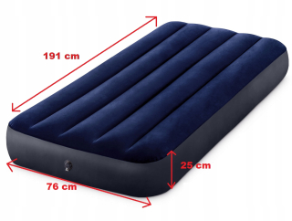 Matrac na posteľ - Nafukovacia matrac 191x71x25cm