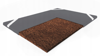 Matrac na posteľ - Topper Topper Matrace 140x200x2 Graphite H4