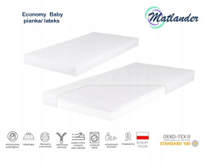 Matrac na posteľ - Matrac pena latex Baby 120x60x9 Schválenia Attestingy