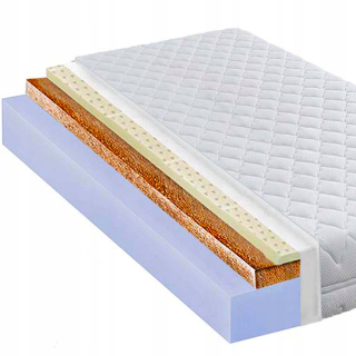 Matrac na posteľ - Penová matrac 90x170 s latexovým kokosom 15 cm