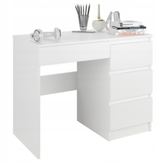 Kancelársky stôl - Nábytkový počítačový stôl Tabuľka 90 cm biely N34