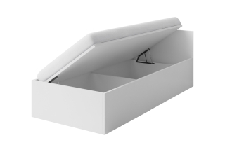 Posteľ do študenskej izby - SILURNA VELOR POUF BLACK VELOR 37 + 46 cm 2in1