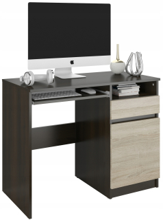 Písací stôl pre mládež - Nábytok stola stola 96 cm wenge mix Sonoma N35