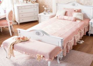 Zostava nábytku do detskej izby - Nábytok pre dievčatá z romantickej série princeznej