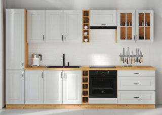 Kuchynská linka - Kuchynský nábytok Stilo White/Artisan Set s doskou