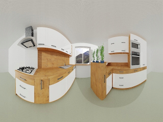 Kuchynská linka - S90 / 90N Sonoma / Biała Corner Kitchen Cabinet