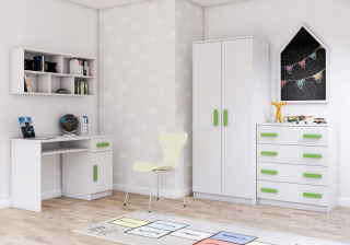 Zostava nábytku do detskej izby - Vysoko flexibilný matrac 90x200 priedušný H2 H3