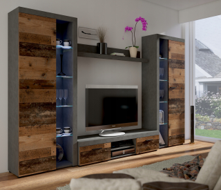 Obývacia stena - Nástenná jednotka Rumba XL Room Furniture pre obývaciu izbu