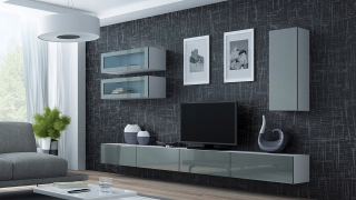 Toaletný stolík - Nábytok Vigo Gray 11a biely / šedý lesk