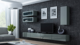 Toaletný stolík - Nástenná jednotka Vigo Gray 11c Gray Gloss
