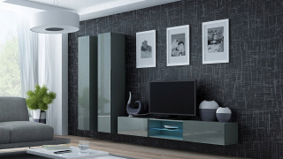Toaletný stolík - Nástenná jednotka Vigo Gray 19c Gray Gloss