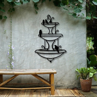Metal Garden Art, Wall Decoration, Etg65x98