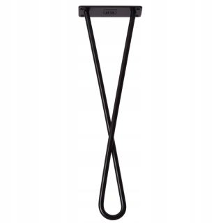 Nábytkové nožičky - Kovová noha pre konferenčný stolík 40 cm čierna