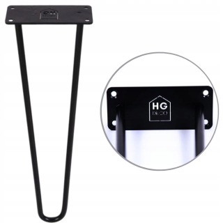 Nábytkové nožičky - Podpora Bracket Bracket 20 cm Black Loft HQ