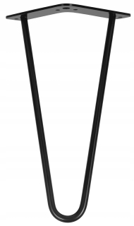 Nábytkové nožičky - Kovová noha z vlásenkových nohy tabuľka 30 cm 2.