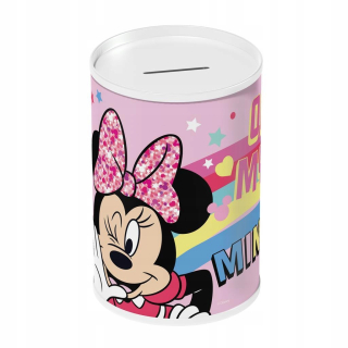 Pokladnička pre deti - Kovová prasiatka banka Minnie 15 x 10 cm 562983