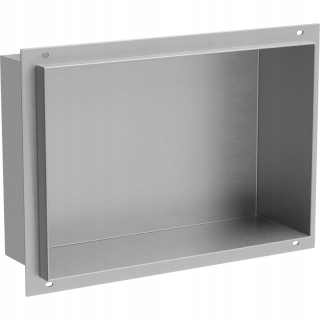 Kúpeľňová polica - Mexen očíslovaná polica bez goliera 30x20 cm, Inox