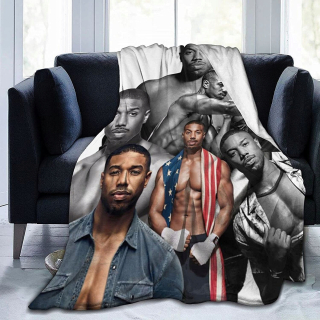 Prikrývka, prehozy na posteľ - Michael B Jordan a univerzálna flanelová prikrývka