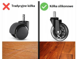 Kancelárska stolička, kreslo - Mäkké gumové kolesá pre kreslá - 5 ks