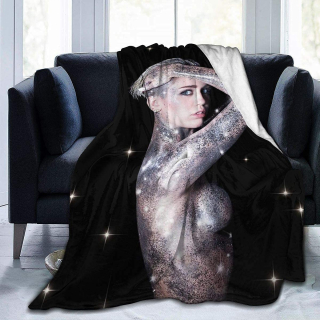 Prikrývka, prehozy na posteľ - Miley Cyrus flanel prikrývka