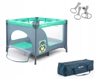 Ohrádka pre deti - Milly Mally Playpen Fun Mint Bear 3417
