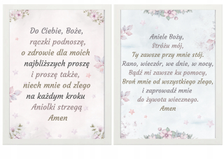 Detský obraz - Modlitba Aniele God Picture s modlitbou A3 Krstom