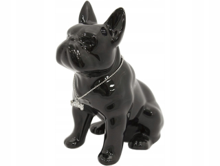 Pokladnička pre deti - Pre darček Piggy Bank 17,5x15x9,5 cm - čierny pes
