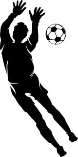 Destké samolepky - Brankár futbalu na stenu SPORT. 50 cm