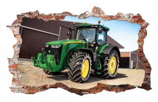 Destké samolepky - Nálepky na stenu John Deere Tractor 70x46 cm