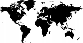 Destké samolepky - Nástenné nálepky mapa sveta 100 x 50