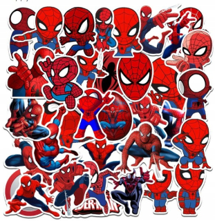 Destké samolepky - Spiderman Spidey Vodotesné nálepky 35 ks Marvel