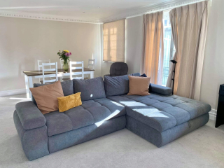Rohová sedacia súprava - Posuvná šatníka so zrkadlom 200 cm