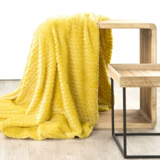 Prikrývka, prehozy na posteľ - D91 Amber 200x220 cm horčica