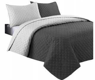 Prikrývka, prehozy na posteľ - Dvojité prešívané posteľné posteľné postele 200x220 Plaid Color Dride