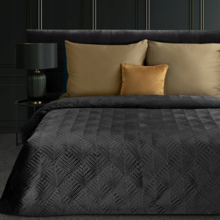 Prikrývka, prehozy na posteľ - Eurofirany Victoria 220x240 Black*1