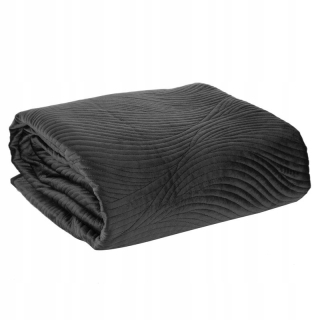 Prikrývka, prehozy na posteľ - Glamour Bedspread pre spálňu RIA5 220x240 cm čierna