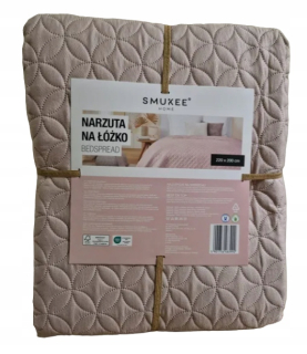 Prikrývka, prehozy na posteľ - Bedspread Bipper Bed, ružové práškové posteľ 200x220