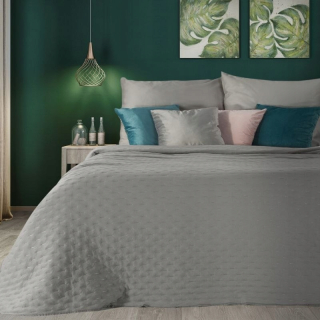 Prikrývka, prehozy na posteľ - Liby Bedspread 2 220x240 cm striebro