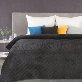 Prikrývka, prehozy na posteľ - Milo Bedspread 170x210 cm čierna