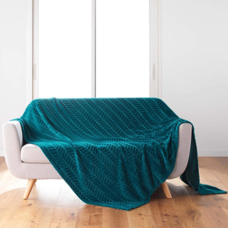 Prikrývka, prehozy na posteľ - Blue Bedspread so vzorom 180x220 arya