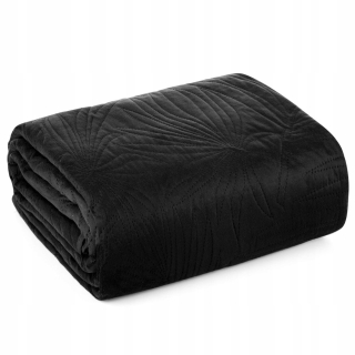 Prikrývka, prehozy na posteľ - Bedspread 200x220 luiz4 čierna