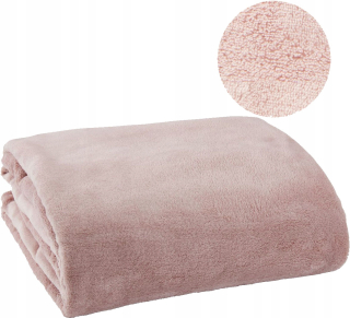 Prikrývka, prehozy na posteľ - Slepá -na posteli teplá prikrývka 140x200 ružové prikrývky