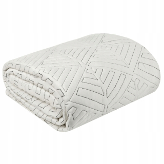 Prikrývka, prehozy na posteľ - Bedspread pre krémovú posteľ velor 220x240 Eurofirany