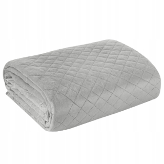 Prikrývka, prehozy na posteľ - Zablokovaný pre posteľ Vellor 170x210 Silver Eurofirany
