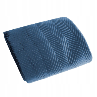 Prikrývka, prehozy na posteľ - Bedspread to posteľ velor 220x240 granátové jablko Eurofirany