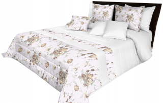 Prikrývka, prehozy na posteľ - Prešívané posteľné postele 220x240 pre posteľné kvety elegantné