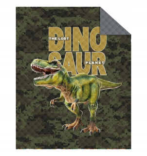 Prikrývka, prehozy na posteľ - Dino170x210 Dinosaur prikrývka prešívaná prešívaná posteľ na posteli