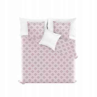 Prikrývka, prehozy na posteľ - Plán Bunny Polad 240x260 Práškový ružový ďatelina