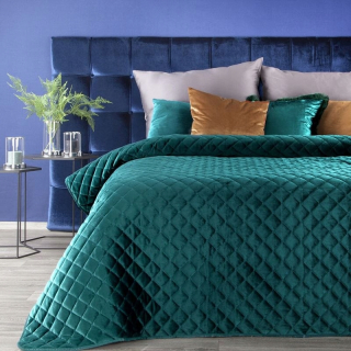 Prikrývka, prehozy na posteľ - Bedspread RIA1 170x210 cm tmavé krivky